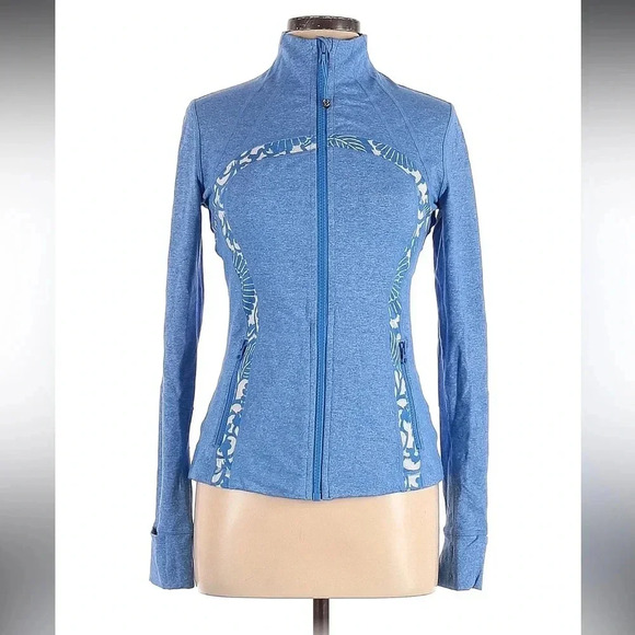 Lululemon white and blue Define Jacket Size 10 - Picture 4 of 7